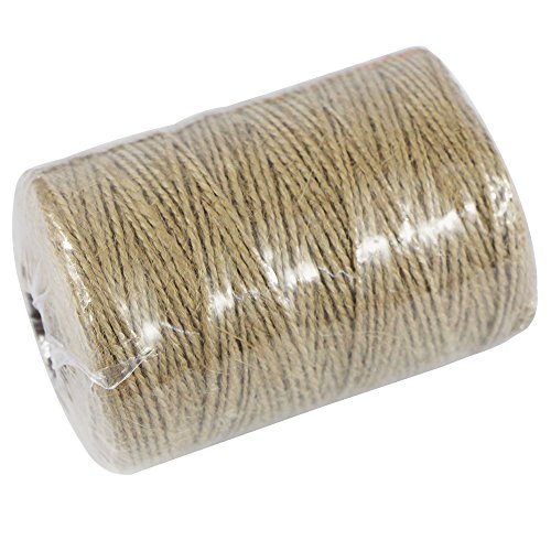 EDGEAM     Cordel de Yute Natural   para Manualidades y Bricolaje  200 Metros 