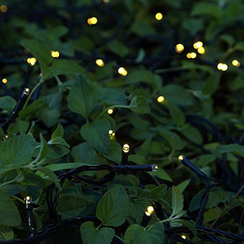 GDEALER LED Solar Lichterkette Weihnachten Decoration 22m 200 LED 8 Modes Wasserdicht für Outdoor Party, Haus Dekoration, Hochzeit, Weihnachten, Feier Festakt (Warmweiß) - 4