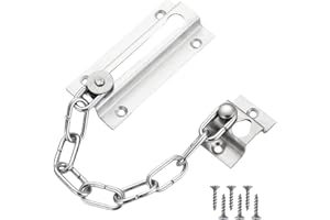 DUINIU 1 Piece Stainless Steel Door Chain Lock, Front Door Security Chain, Upvc Door Limiter, Anti-Theft Door Chain Lock, Security Chain Lock for Front Door, Interior Door, Upvc Door