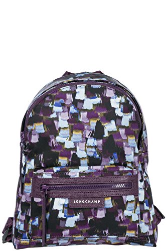 purple longchamp backpack