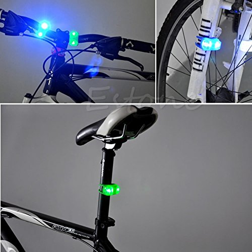 Hochwertiges LED Fahrradlichter Set – Signallichter – überall einsetzbar, rot und schwarz – VERBESSERTE VERSION – wasserdicht – aus Silikon - 7