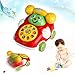 Produktbild Murieo Baby-Kinder Musik Telefon Auto Spielzeug, pädagogisches Entwicklungskarikatur-Smiley-Gesichts-Spielzeug-Telefon-Auto- Zufällige Farbe, Größe 10,6 x 8,9 x 6,6 cm