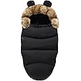 KASTWAVE Universal Pushchair Pram Footmuffs, Stroller Footmuff Baby Bunting Bags, Winter Thicken Warm Pram Footmuffs, Weatherproof Sleeping Bag for Strollers, Pushchairs, Prams, Car Seat, 0-2 Years