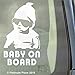 Internal Window Version-Cool Baby on Board Funny Joke Carlos Hangover Novelty Car Sticker Decal-Great Christmas Present Gift Gifts-Universal Fit