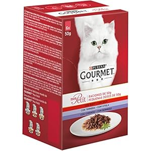 Purina Gourmet Mon Petit comida para gatos Carnes 6 x 50 g