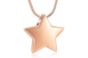 VCCWYQK Collar de urna en forma de gota para perro/gato con estampado de huellas para cenizas, joyería de cremación, collar con colgante de urna para hombres y mujeres (oro rosa)