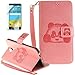 Produktbild OnePlus 3/OnePlus Three(2016) Neu Design Hülle mit Panzerglas,ISENPENK Original Flip Bookstyle Cover Wasserdicht Shockproof Anti Slip Protection Stoßfest Leather Case mit Standfunktion,3D Panda Muster Pattern Wallet Case mit Intern Karte Schlitz,Outdoor Stoßdämpfend Magnetic Closure Handygürtel Wallet Tasche Schutzhülle Leathertasche für OnePlus 3/OnePlus Three(2016) 5.5Zoll-[rosa]+Panzerglas/Schutzfoile/Scutzglas