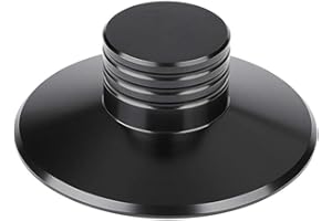 ZERONE Record Weight Clamp LP Vinyl Turntable Metal Disc Stabilizer for Player, CD Player, Chassis, Speakers Reolacemnet (Black)