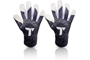 TIGEAR Adult Nexus Series Professional GK Goalie Gloves with 3.5mm Contact German Latex, Negative Roll Cut & Detachable Wrist Control