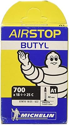 Michelin - Chambre A Air Airstop Butyl 700x18-23 Presta Michelin - Roca028