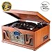 Produktbild Nostalgie Holz Musikanlage | Kompaktanlage | Retro Stereoanlage | Plattenspieler | Radio | CD MP3 Player USB | Bluetooth | Fernbedienung | MP3 Encoding | Kassetten | AUX IN | RCA | CL612