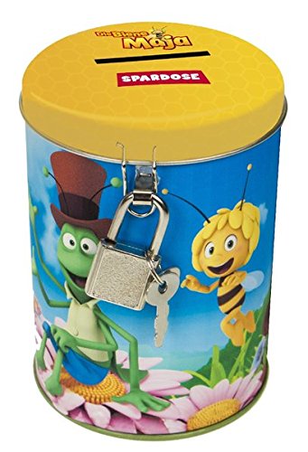 Preisvergleich Produktbild Metall-Spardose Die Biene Maja: Mit Schloss