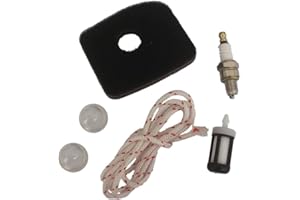 HURI Air Filter Fuel Filter Service Kit For Stihl BG56 BG56C BG66 BG66C BG86 BG86C SH56 SH56C SH86 SH86C BG86CE BG86Z BG86CEZ Pull Cord Spark Plug Primer Bulb Tune Up Kit