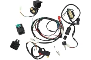 JORZER Complete Electrical All Harness Harness Kit Cdi Compatible 50cc 70cc 90cc 110 Cc 125 Cc Cdi Harness Kit, Engine Ignition Coil, Engine Wire Harness Parts