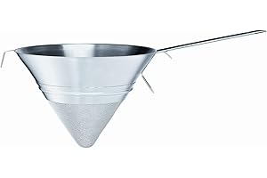 RÖSLE Gaze Sieb, Hochwertiges Sieb zum Passieren von Saucen und Suppen, Edelstahl 18/10, Spülmaschinengeeignet, 25 cm, Silberfarben