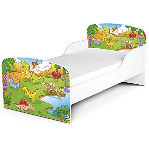 PriceRightHome Dinosaur Design MDF Toddler Bed no storage