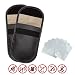 Produktbild Tian 2 x Keyless Go Schutz Autoschlüssel Signal Blocker Tasche Funkschlüssel Abschirmung Strahlenschutz Tasche mit 10 x Kreditkarten Schutzhüllen WIFI / GSM / LTE / NFC / RF / RFID Signal (schwarz)