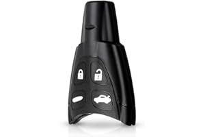 PHONILLICO Carcasa Llave para Saab 93 95 9-3 9-5 9.3 9.5 - 4 Botones - Mando a Distancia