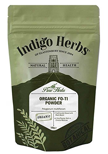 Indigo Herbs Fo-ti ecológico en polvo (Ho Shou Wu) 100g