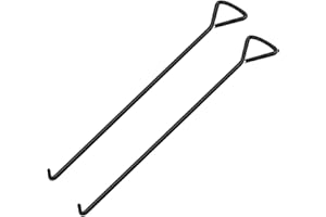 MaxAwe 2 Stk 60cm Kanaldeckelheber, Kanalhaken Schachthaken Gullihaken Schachtdeckelhaken Schachtdeckelheber Kanaldeckelheber Haken Für Kanaldeckel