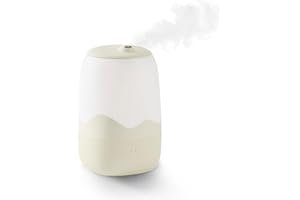 Babymoov 3in1 Wave Humidifier, Cool Mist, Multicolour Night Light, Essential Oils Diffuser, Top Fill, 26 Hours Continuous use (4L), Timer 2, 4, 8hr, Auto Shut-Off, 360° Nozzle