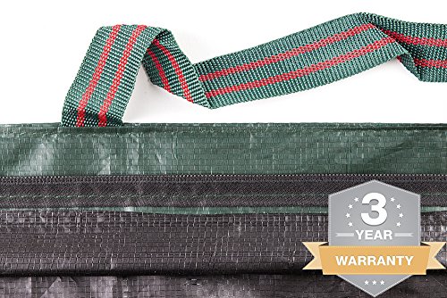 Aufbewahrungstasche für unechten Weihnachtsbaum – bestes Produkt auf Amazon – Grün – 100% Geld-zurück-Garantie – 3 Jahre Garantie - 7