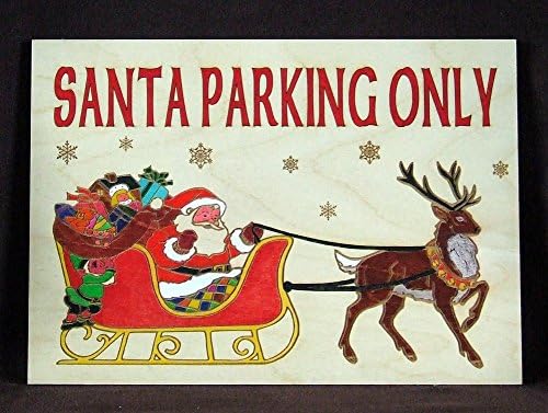 Santa Parking sign
