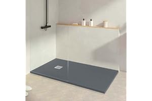 KOES - Receveur de douche en résine modèle INDO – 100x160 – Anthracite RAL 7016