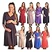 Gorgeous Maternity Dress Vneck Pregnancy Clothing Size 8 10 12 14 16 18 Top 4400 Variety of Colours (10, Black)