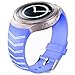 Produktbild für Samsung Galaxy Gear S2 SM-R720,Culater Luxus Bunte Weiche TPU Silikon Uhrenarmband Riemen (Lila 2(Länge: 15cm/5.9"-22cm/8.7"))