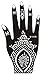 5 Sheets STENCILS TATTOO Set 5 Mehndi TemplateTattoo Henna Designs for Hand - single use - for Henna Tattoo Glitter Tattoo Airbrush Tattoo