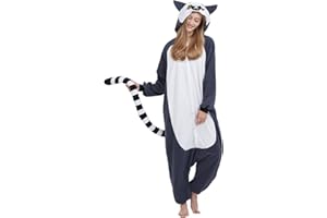 Simzoo Pigiama Animali Adulti Pigiama Costume da Halloween Costume Casual Indossare Strega
