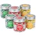 Produktbild com-four® 6-teiliges Duftkerzen-Set in verschiedenen Duftrichtungen, Deko Kerze im Glas (06-teilig - Duftkerzen)