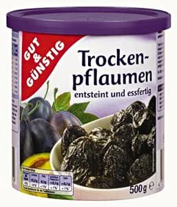 Gut & Günstig Trockenpflaumen 500g: Amazon.de: Lebensmittel & Getränke