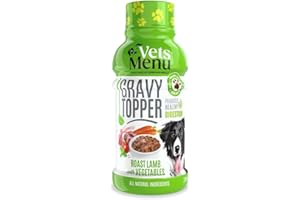 Vets Menu - Gravy Topper for Pets, Roast Lamb with Vegetables - With Prebiotic Fibres to Feed Friendly Bacteria - Promotes Healthy Digestion - All Natural Ingredients - 250ml