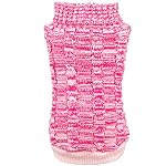 Beetest-Carino-Gatto-Cucciolo-Cane-Caldo-Maglia-Maglione-Animali-Inverno-Caldo-Cappotto-Maglieria-Vestiti-Costumi-Rosa-Taglia-S-Indietro-Lunghezza-82-Pollici