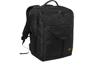 Cabin Max Equator X 40x30x20 cm Carry On podróżna torba kabinowa, Czarny, 24L, Torba kabinowa Ryanair, Wizz Air, Easyjet