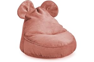 Gutekissen Lincoln Montessori - Puf infantil con orejas (melocotón, 68/59/55 con orejas)