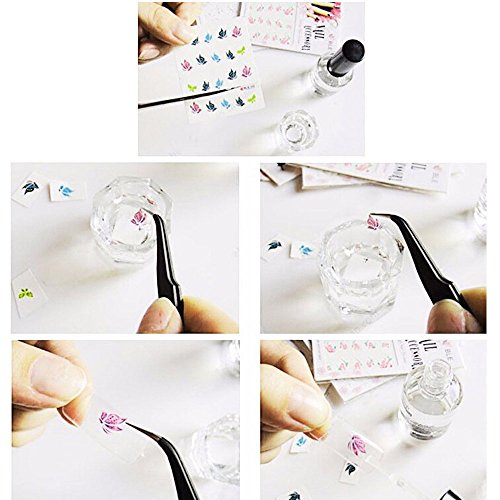 AWS Set Water „Hund Labrador schwarz Nägel Nail Art Sticker Black Dog Puppy Sweet Dog Sticker Welpe Transfer Aufkleber übertragbar auf Wasser - 2