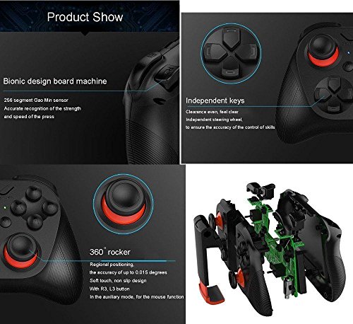 Leegoal  TM  bater  a Mando a Distancia inal  mbrico Bluetooth V 3 0  Controlador de Juego para iPhone Android Smartphones iPad TV PC Controlador 3D VR m  vil