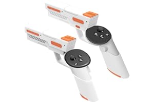 Inhugo VR Gun Stock for Quest 3,Game Gun for Quest 3,Controllers Holders for Quest 3 Grip,Improve Game Experience for FPS Game, Accessories for Quest 3,Grip Cover for Quest 3,Quest 3 Gun Attachment