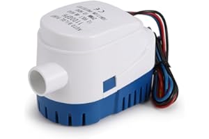 Pompa di sentina automatica, ONEVER DC 12V 1100GPH Pompa di sentina automatica per barche, Pompas di sentina automaticas sommergibile marina