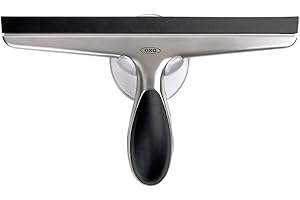 OXO 1060619 Good Grips Stainless Steel Squeegee, White/Black, 10 x 1.5 x 6 inches