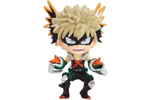 Chibi Masters My Hero Academia Katsuki Bakugo Toy | 8cm Tall Katsuki Bakugo Anime Figure In Action Pose | My Hero Academia Katsuki Figure Collectible | Collectable My Hero Academia Merchandise