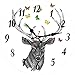 Produktbild Eeemmm Deer Silent Life Research Büro Uhr Küche Home Decor Wanduhr Keine Zecke 30 cm