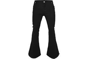 BOTTEN Mens Bell Bottom Pants 70s，Disco Flared Pants Fit 60s 70s Outfits for Men，Mens Bell Bottom Vintage Jeans