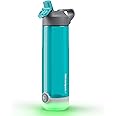 Hidrate Spark Hidratespark Tap Smart Water Bottle, Tritan Plastic, Tap To Track Water Intake & Glows To Remind You To Stay Hydrated - Straw - Scuba - 24 Ounce