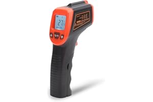 YUNSEITY Non-Contact Infrared Thermometer, High Temp Infrared Digital IR Temperature Thermometer, ‑50~600°C/‑58~1122°F, Industrial Thermometer Gun (Red)