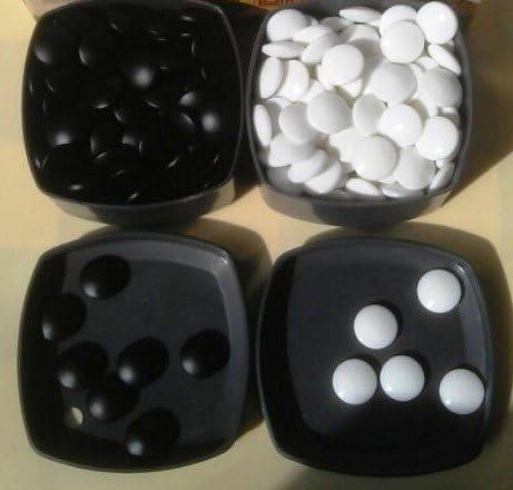 Elysium Enterprises Go Game Stones. Glass. Boxed. 20 x 7 mm
