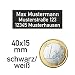 Produktbild JSSC Neugart GmbH Plakette Schild für Drohne (DJI) LuftVO, Drohnenschild aus eloxiertem Aluminium, selbstklebend 3M, 1-2g leicht, feuerfest bis 200°C (40x15mm schwarz/weiß)